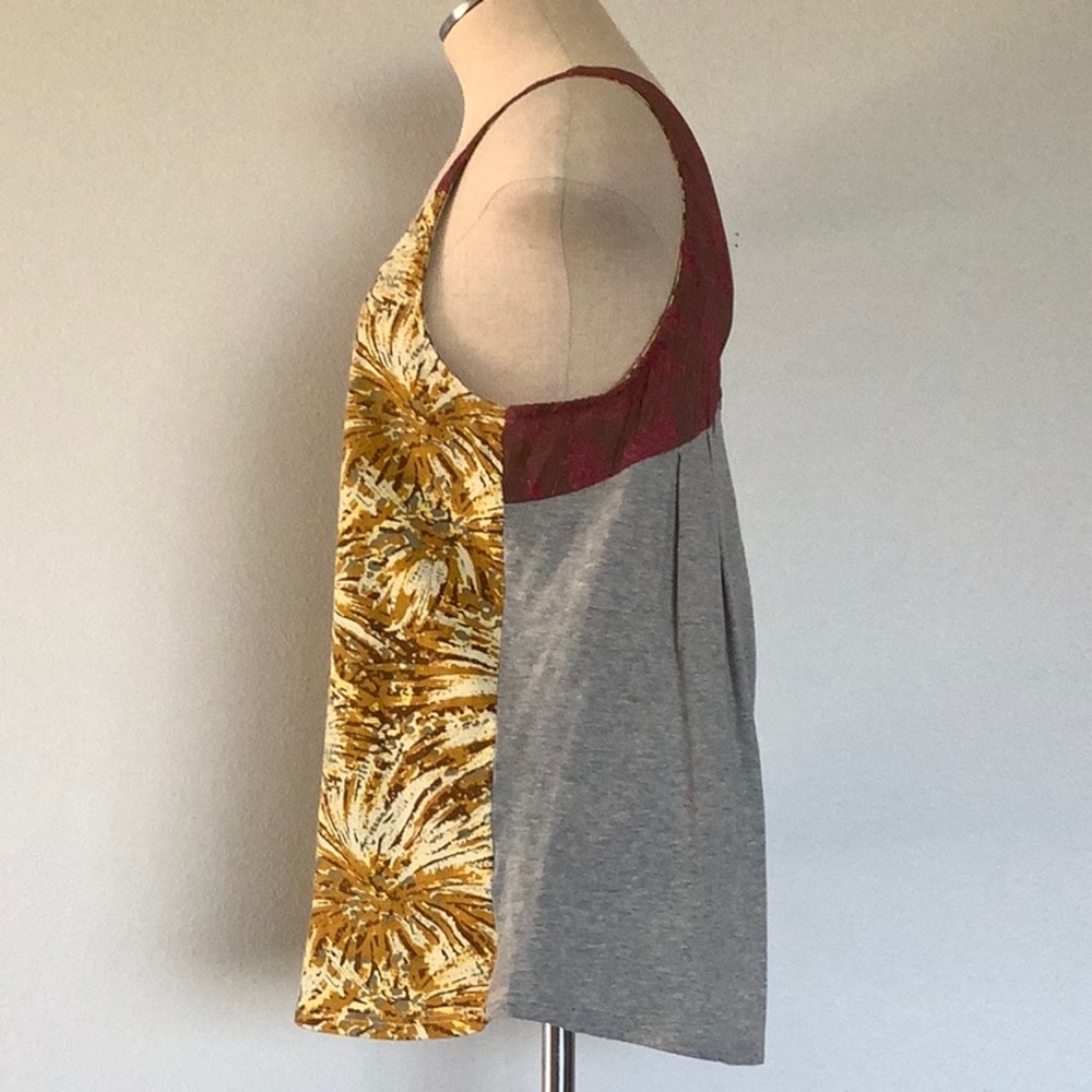 Anthropology, Tiny brand, tank with sequins, chiffon, poly cotton multic… - Picture 5 of 13